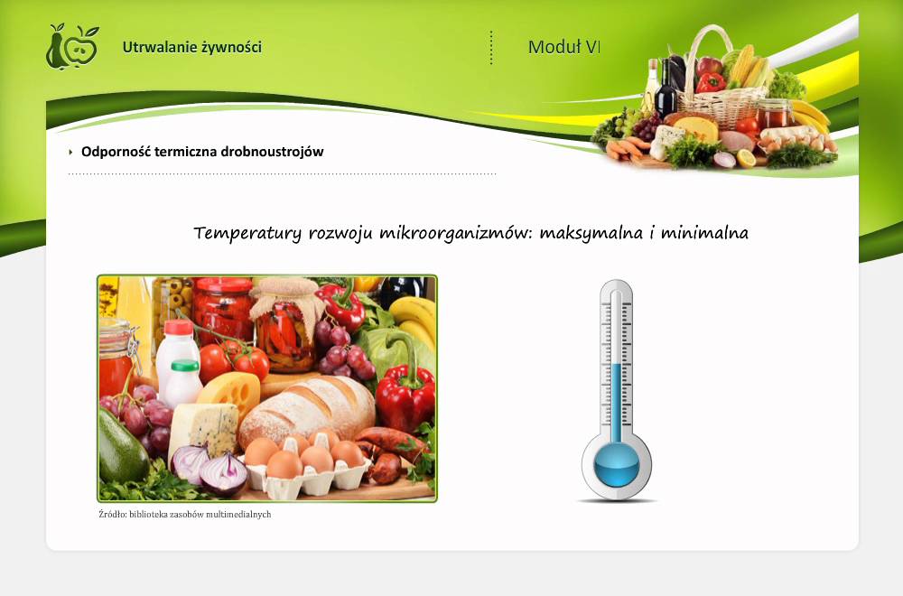 Temperatura niszczenia bakterii w żywności.