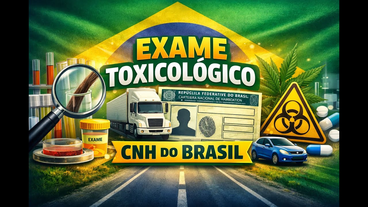 Tudo sobre o exame Toxicol&oacute;gico. CNH do Brasil.