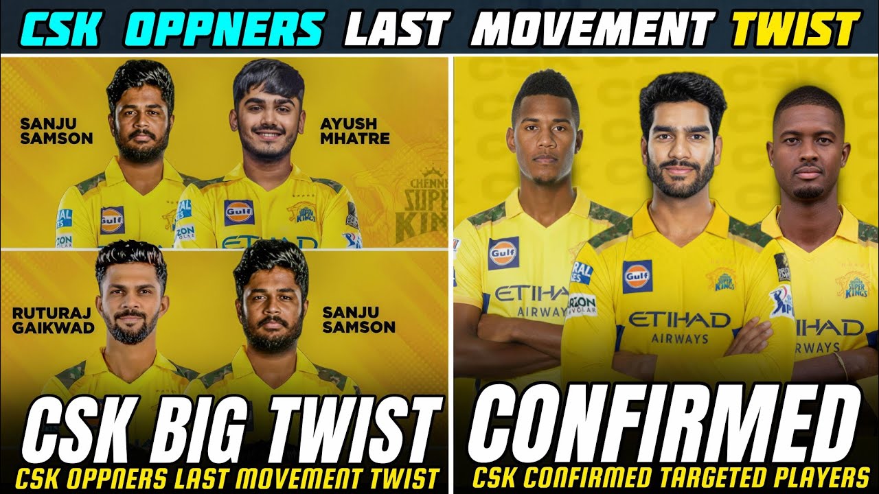 CSK OPPNERS BIG TWIST CONFIRMED OPPNERS 😱 CSK CONFIRM TARGETED PLAYERS 