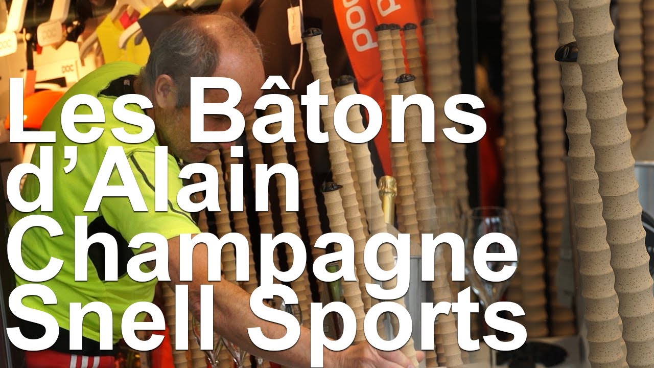 Les B&acirc;tons d'Alain nouveau mod&egrave;le Champagne Snell Sports Chamonix montagne ski alpinisme
