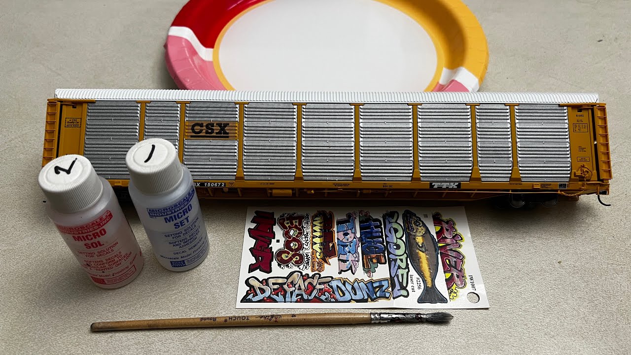 Applying Water Decals Using Micro Set and Sol
