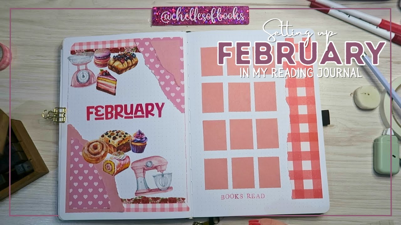 2026 February Reading Journal Setup