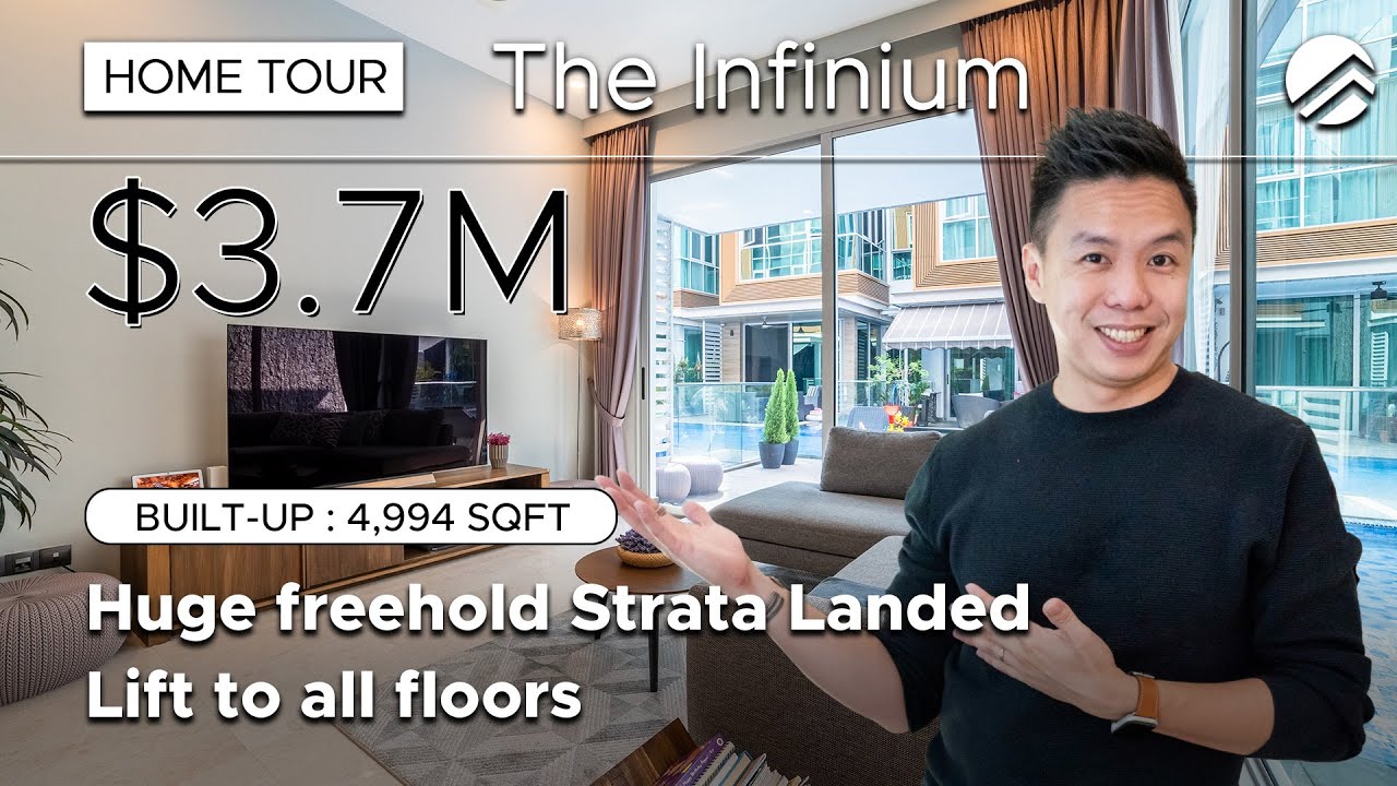 Экскурсия по дому Infinium Strata Landed: 5-комнатная квартира в собственности с собственным лифт...