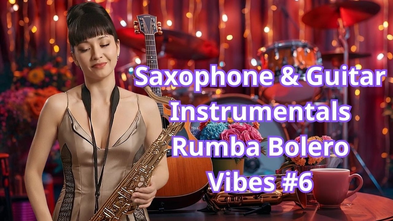 Nhạc Hòa Tấu 4k - Saxophone & Guitar Instrumentals – Rumba Bolero Vibes #6