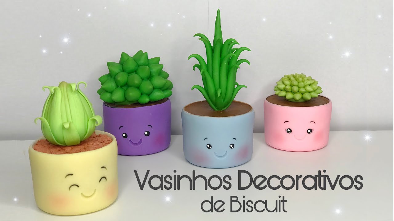 DIY | Vasinhos de Biscuit | Reciclando tampas de aerosol
