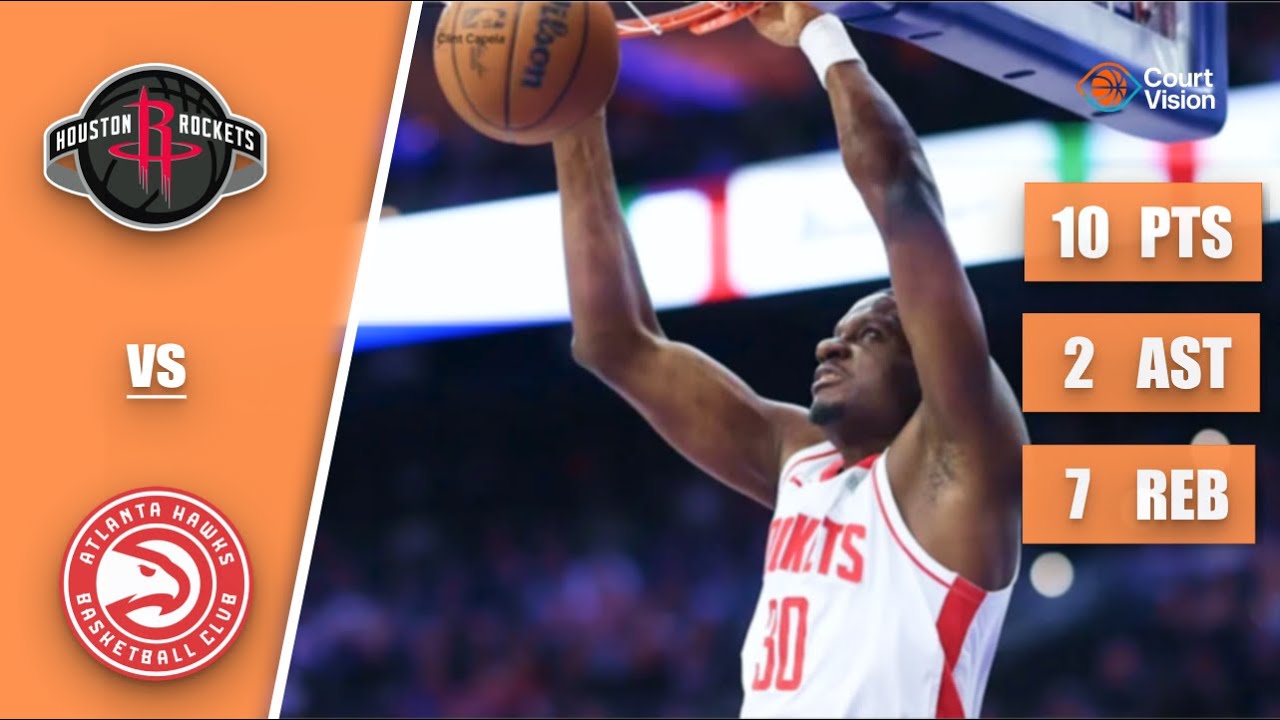 Clint Capela - 10 Points, 2 Assists, 7 Rebounds vs Hawks - 2025-26 Regular Season