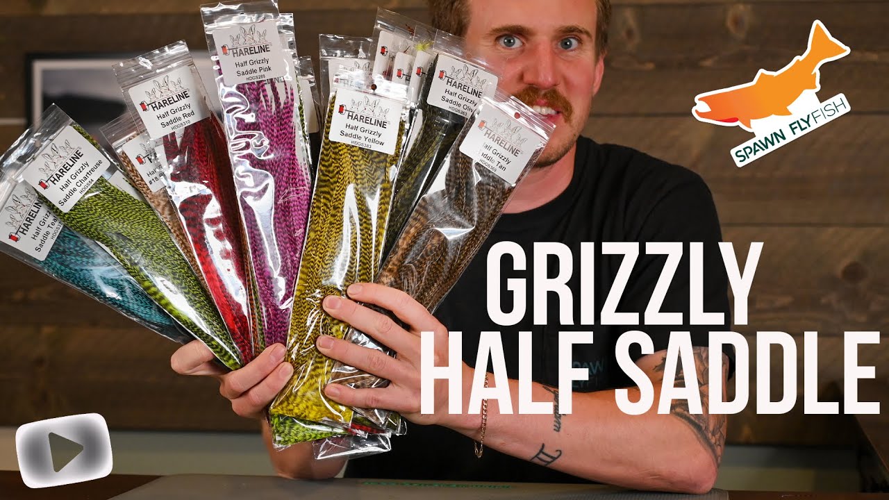 Hareline Grizzly 1/2 Saddle- Product Highlight