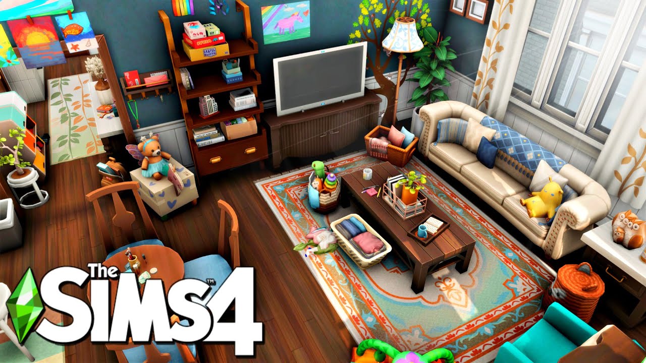 Cluttered Family Apartment || The Sims 4 Speed Build