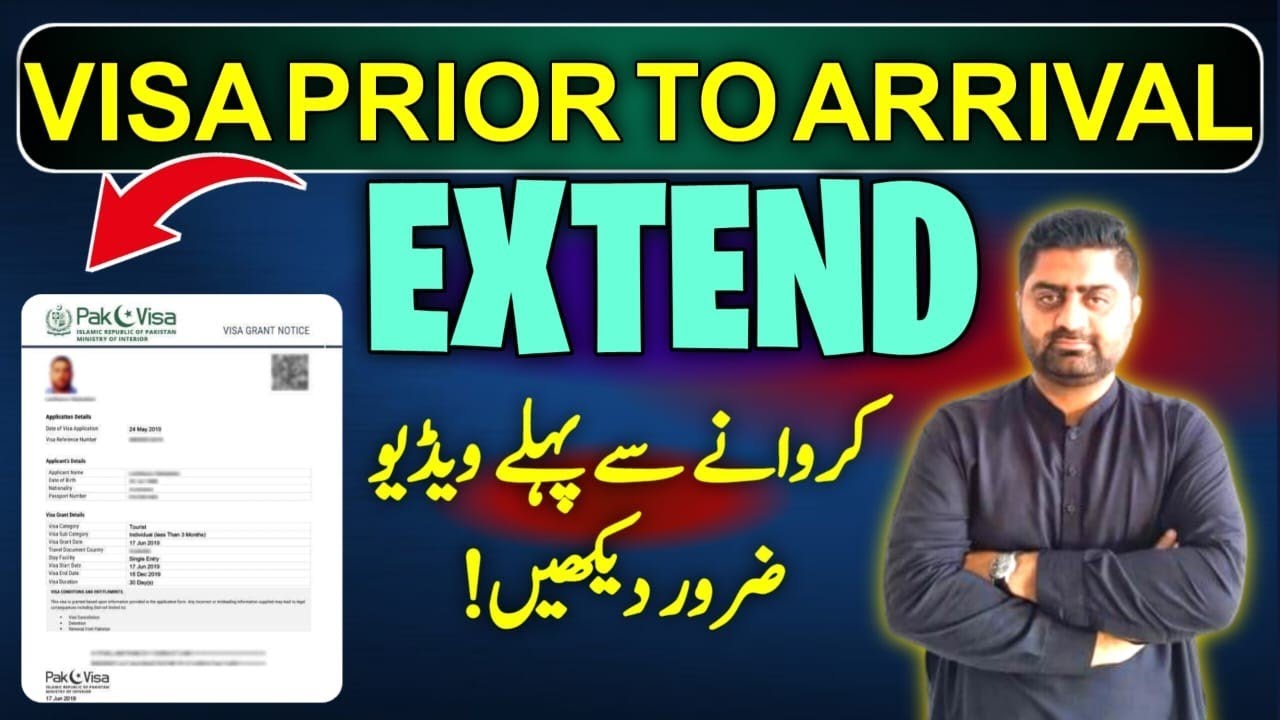 Extension of Visa Prior to arrival | How to extend Pakistani e Visa | Learn with Faisal Butt