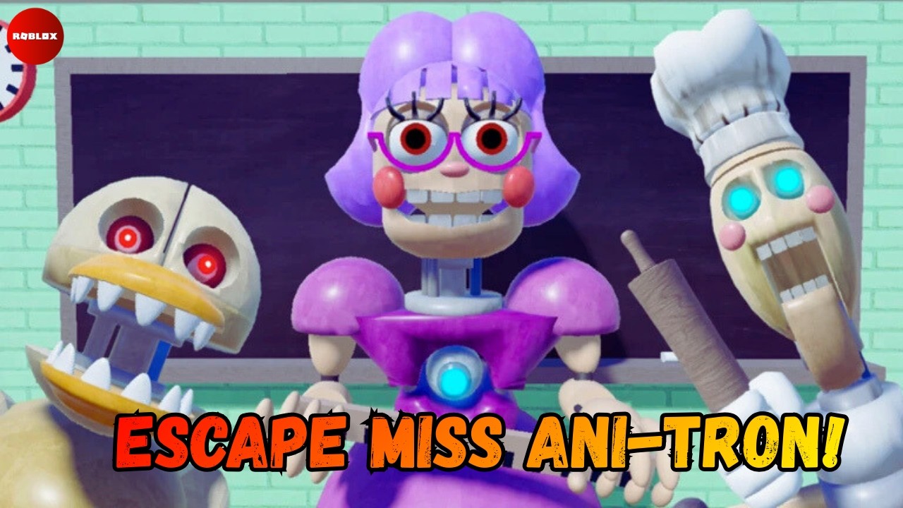 ESCAPE MISS ANI-TRON’S DETENTION! 😱 (SCARY OBBY) | ROBLOX