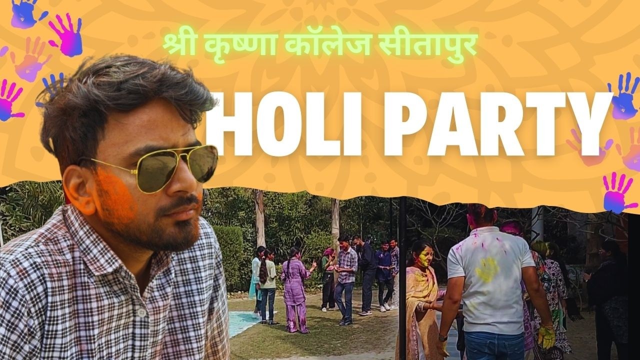 Holi celebration In my collge #holifestivalfun