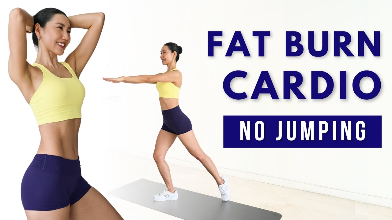 25 MIN FULL BODY CARDIO WORKOUT 🔥 FAT BURNING (No Jumping, No Squats, No Lunges)