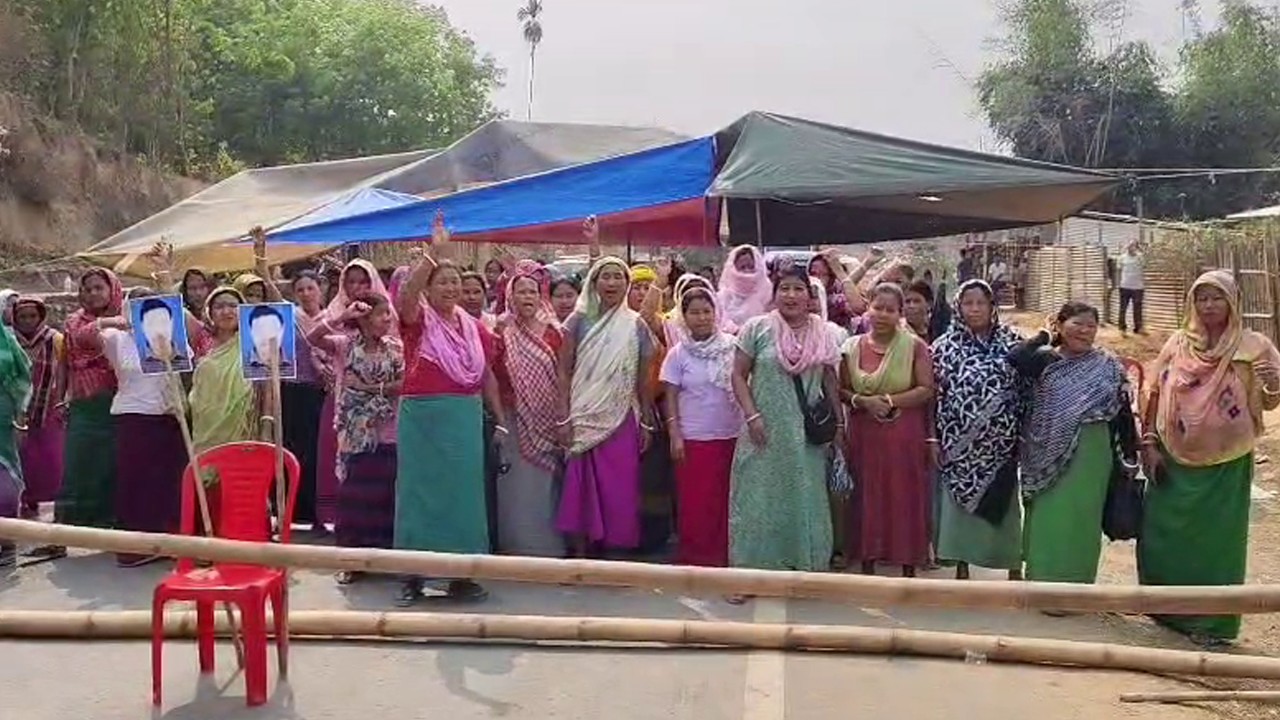 Massive NH-208 Blockade in Kailashahar over Missing Farmer