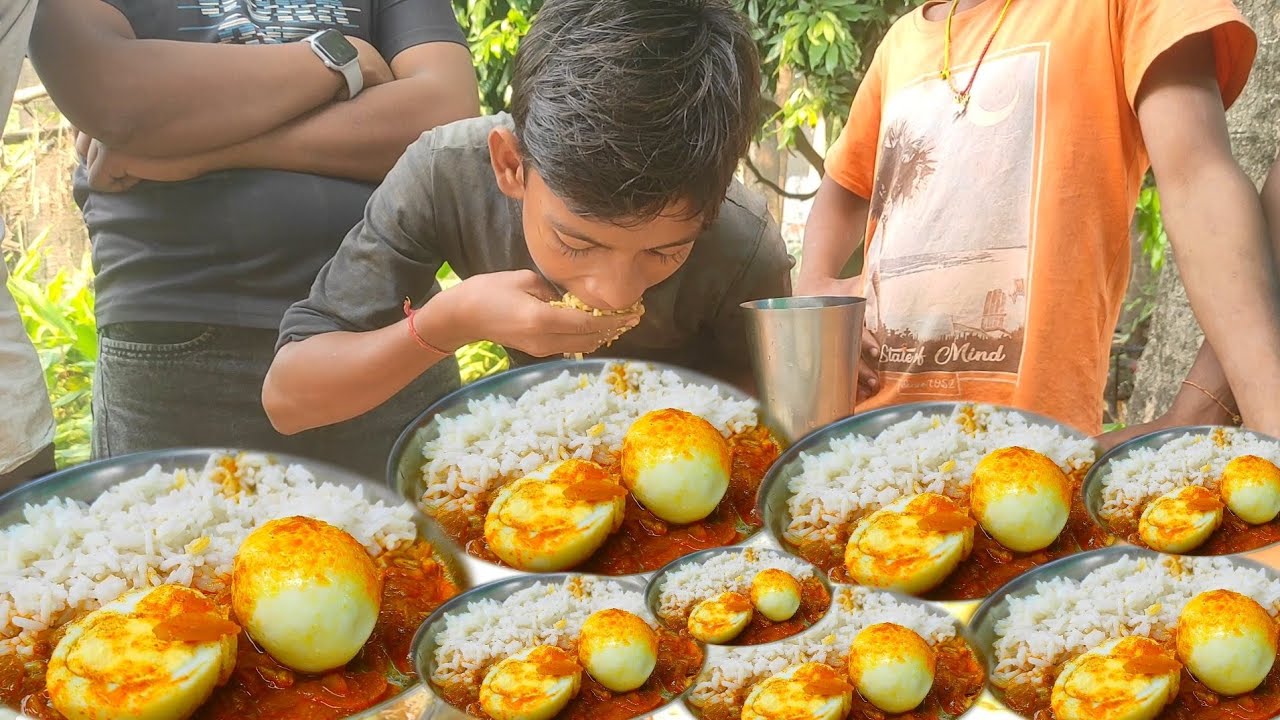 अंडा भात खाओ।और पैशा 1200नगद कैश जीतकर जाओ।egg bhat eating and win rupay cash 1200 cash rupay
