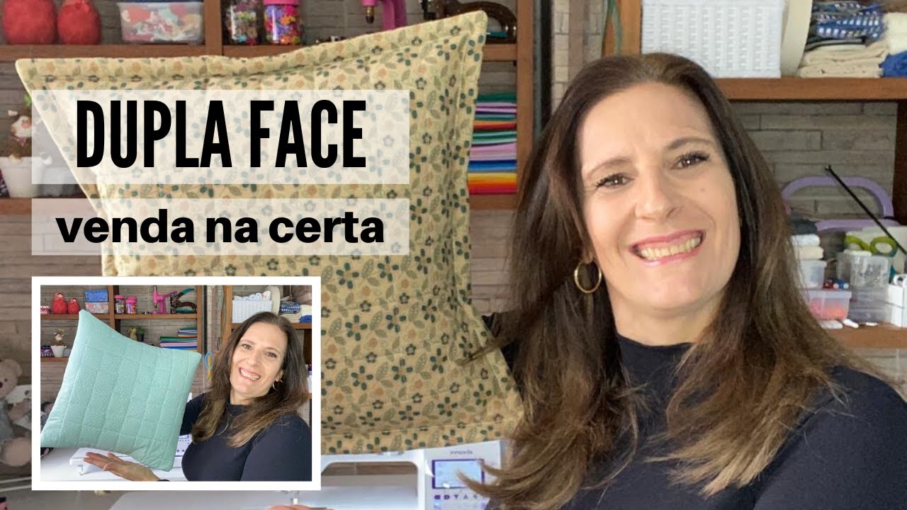 Almofada Dupla Face | Matelassê | Costura Criativa com Bia Abdalla