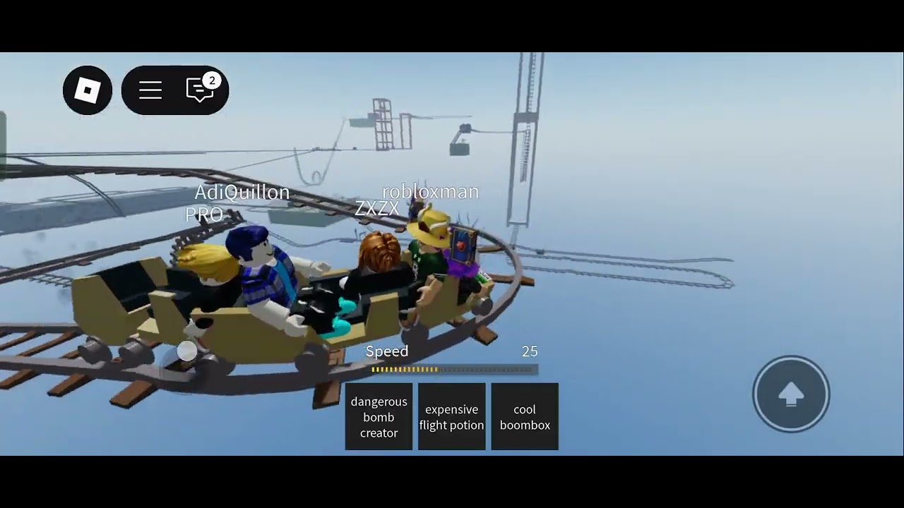 Playing cart ride around nothing with Pro, robloxman, zxzx and adiquillion