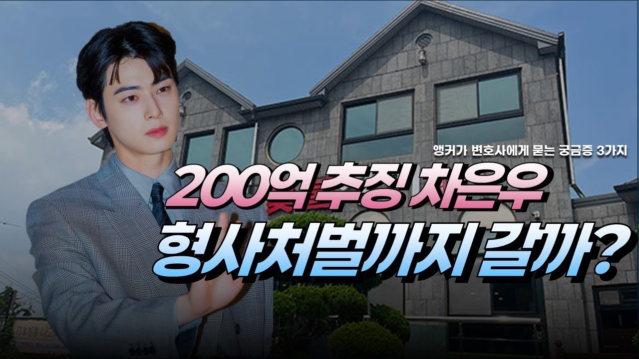 200억 세금 추징, 차은우 형사처벌까지 갈까?