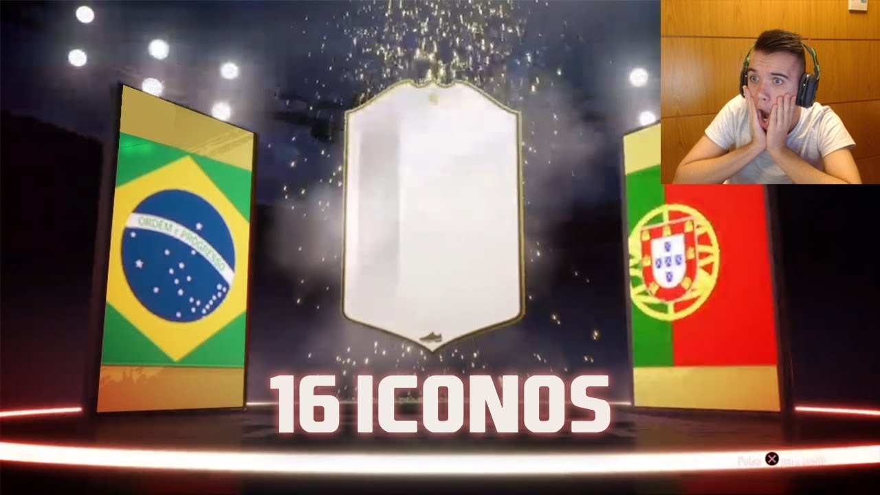 ¡SACO 16 ICONOS en ESTE PACK OPENING! *ASEGURADOS* - FIFA 19
