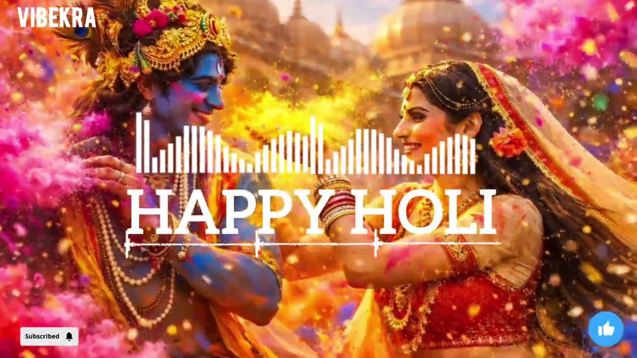 Happy Holi with radha krishna // VIBEKRA 