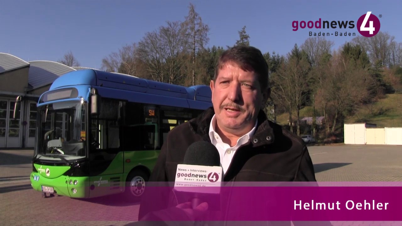 Stadtwerke-Geschäftsführer Helmut Oehler über den neuen rein elektrischen E-Bus in Baden-Baden
