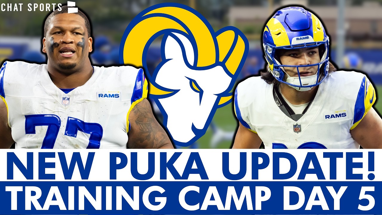 Puka Nacua Update & Rams Injury News: Rams Training Camp Day 5!