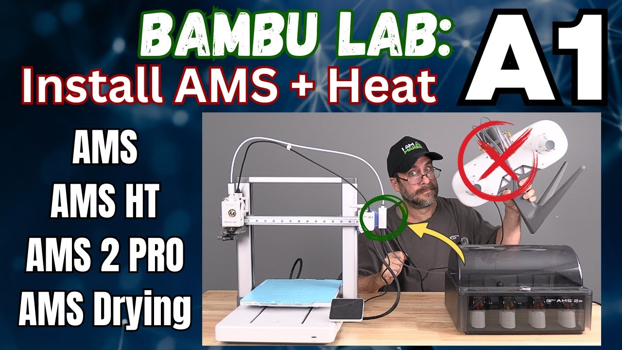 Bambu A1: Установите AMS или AMS 2 PRO. Используйте функцию НАГРЕВАНИЯ/СУШКИ. (Также подходит для...