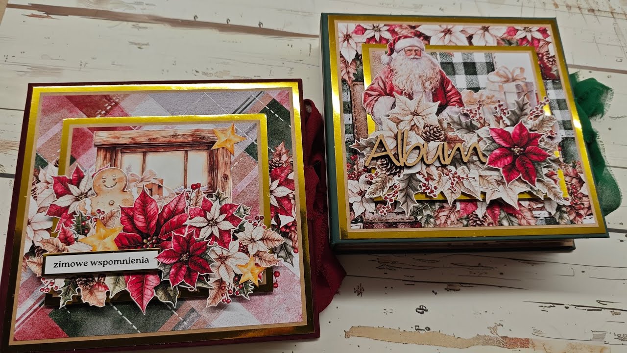 Xmass duo scrapbooking photoalbums