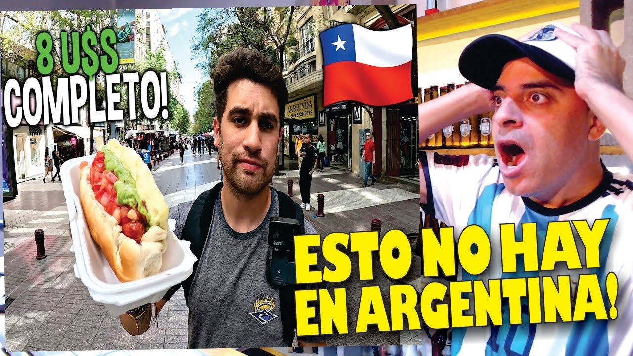Argentino prueba COMPLETOS CHILENOS por PRIMERA VEZ // REACCIÓN!