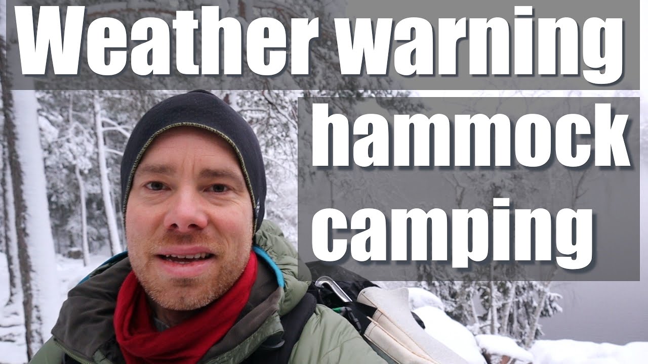 Hammock camping in a blizzard. Hello Winter Wonderland! Including Feuerhand lantern 175 Super baby.