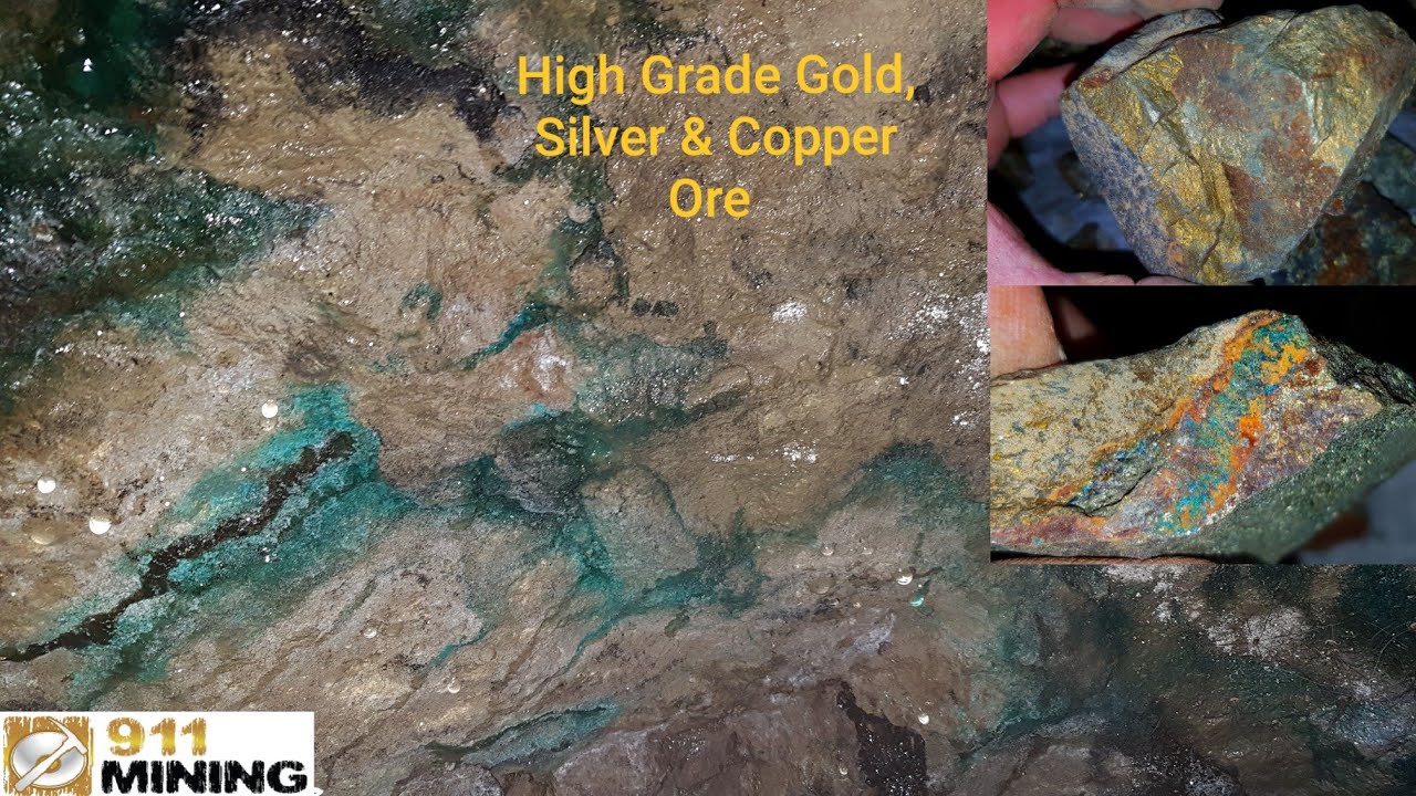 We'll Be Removing High Grade, Gold, Silver & Copper Ore From An Old Mine!