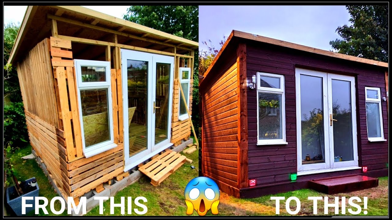 DIY Pallet Summer House Build : Pallet Shed / Man Cave