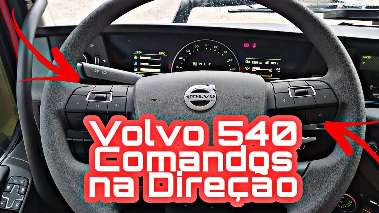 Volvo 540 automático comandos da direção