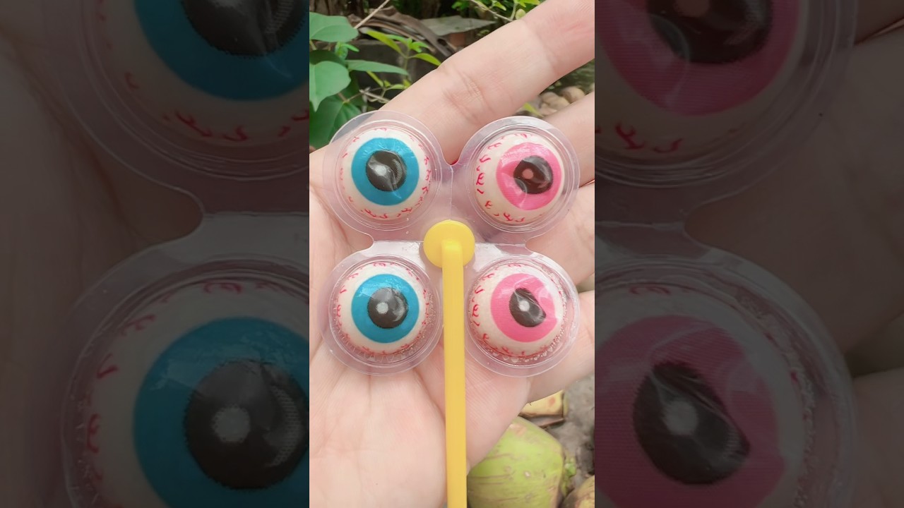 Kẹo con mắt nhỏ kẹo con mắt to kẹo con mắt khổng lồ#shorts