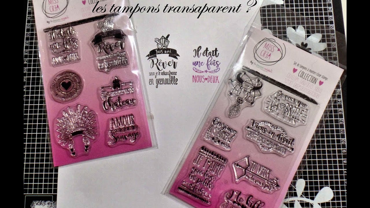 Comment utiliser les tampons transparents ?