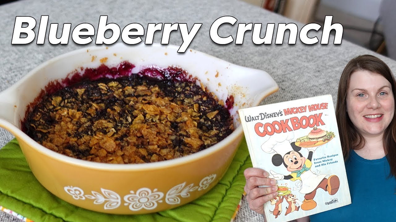 1970s Mickey Mouse Cookbook - EASY Blueberry Desserts!