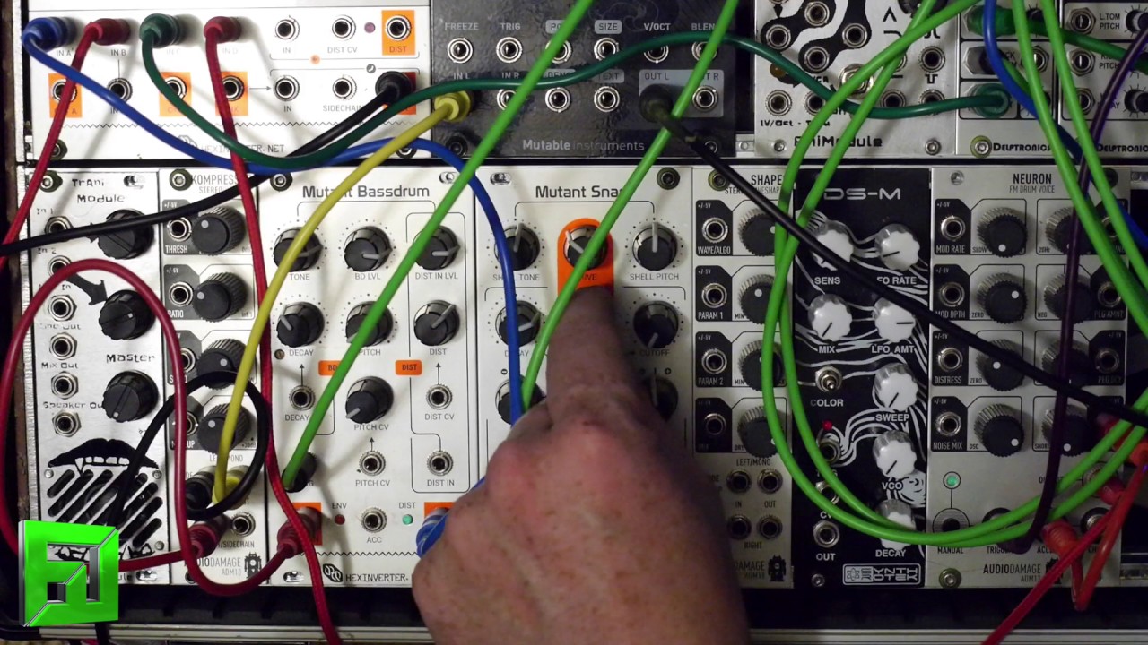 Hex Inverter Mutant Snare Eurorack Drum Module demo