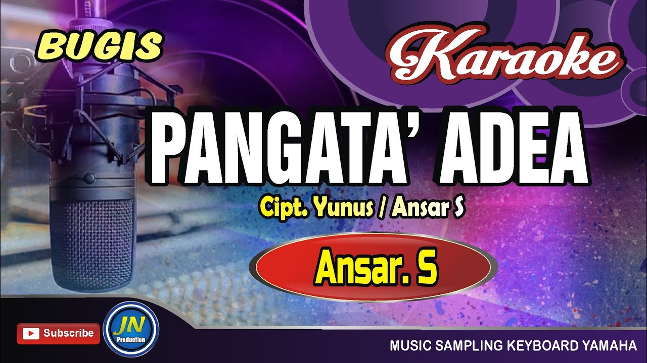 Pangata' Adea | Karaoke Bugis |  Tanpa Vocal | By Ansar S