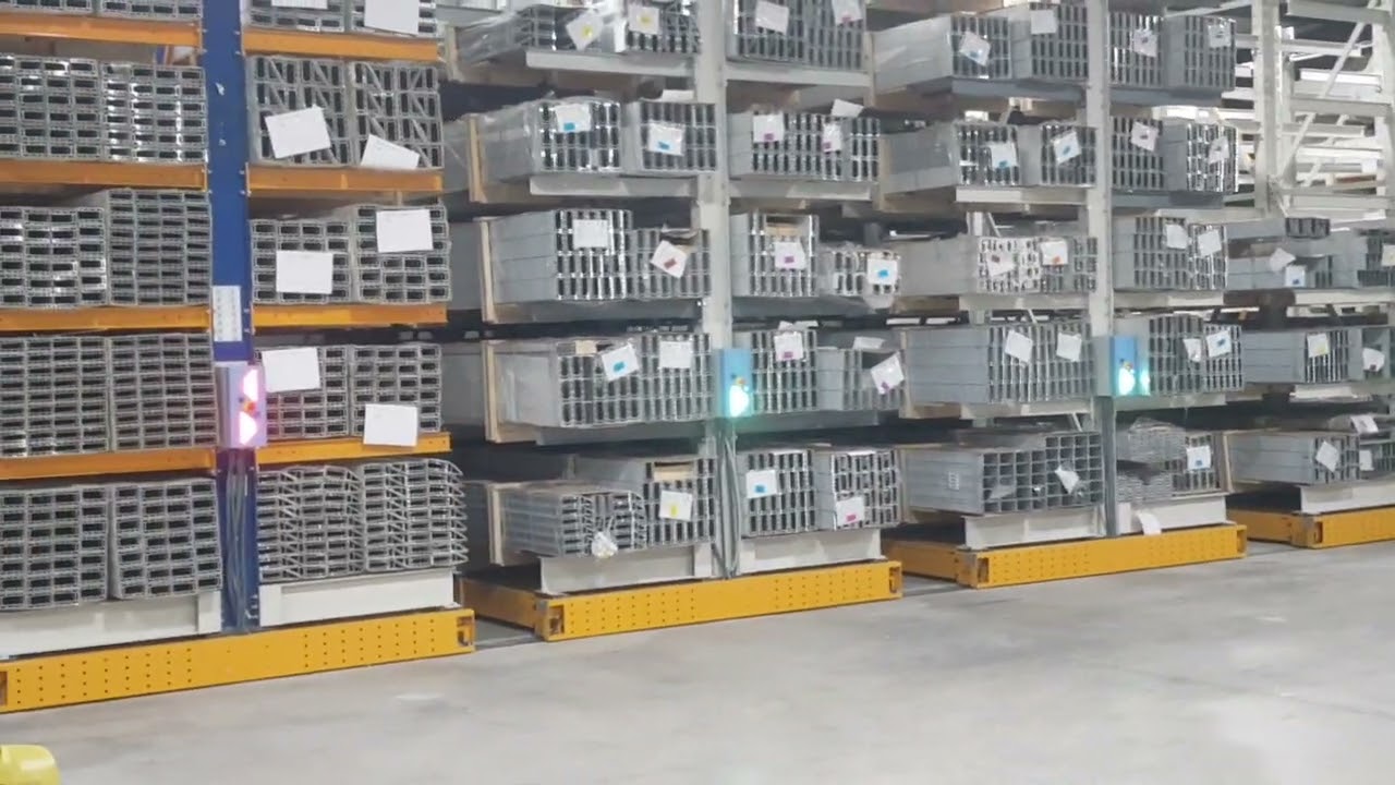 AMT Mobil Raf Sistemi, Aluminyum Profil Stok Alanı