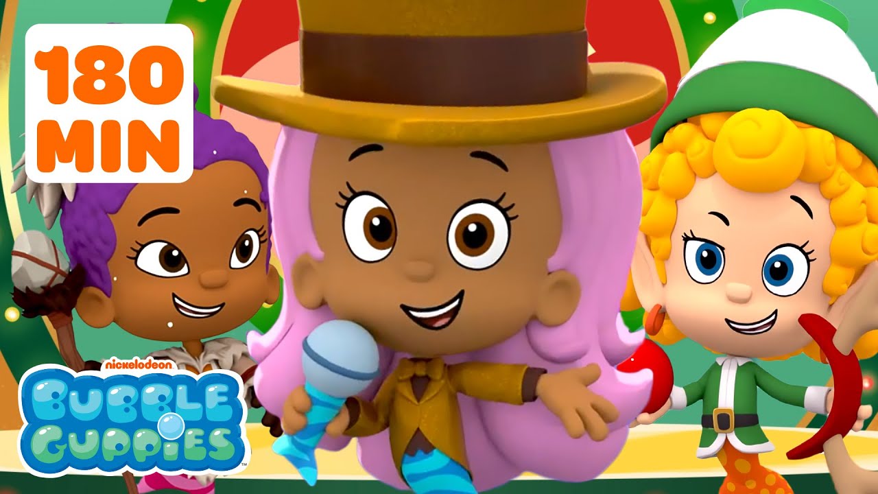 3 HOURS of Bubble Guppies' Holiday Fun! ❄️🎁 | Nick Jr.