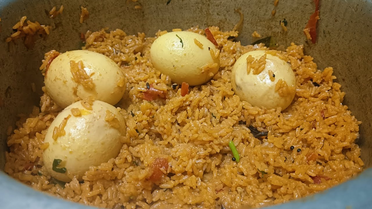 Simple And Tasty Egg Biriyani recipe in Telugu|| Egg biriyani in Telugu 
