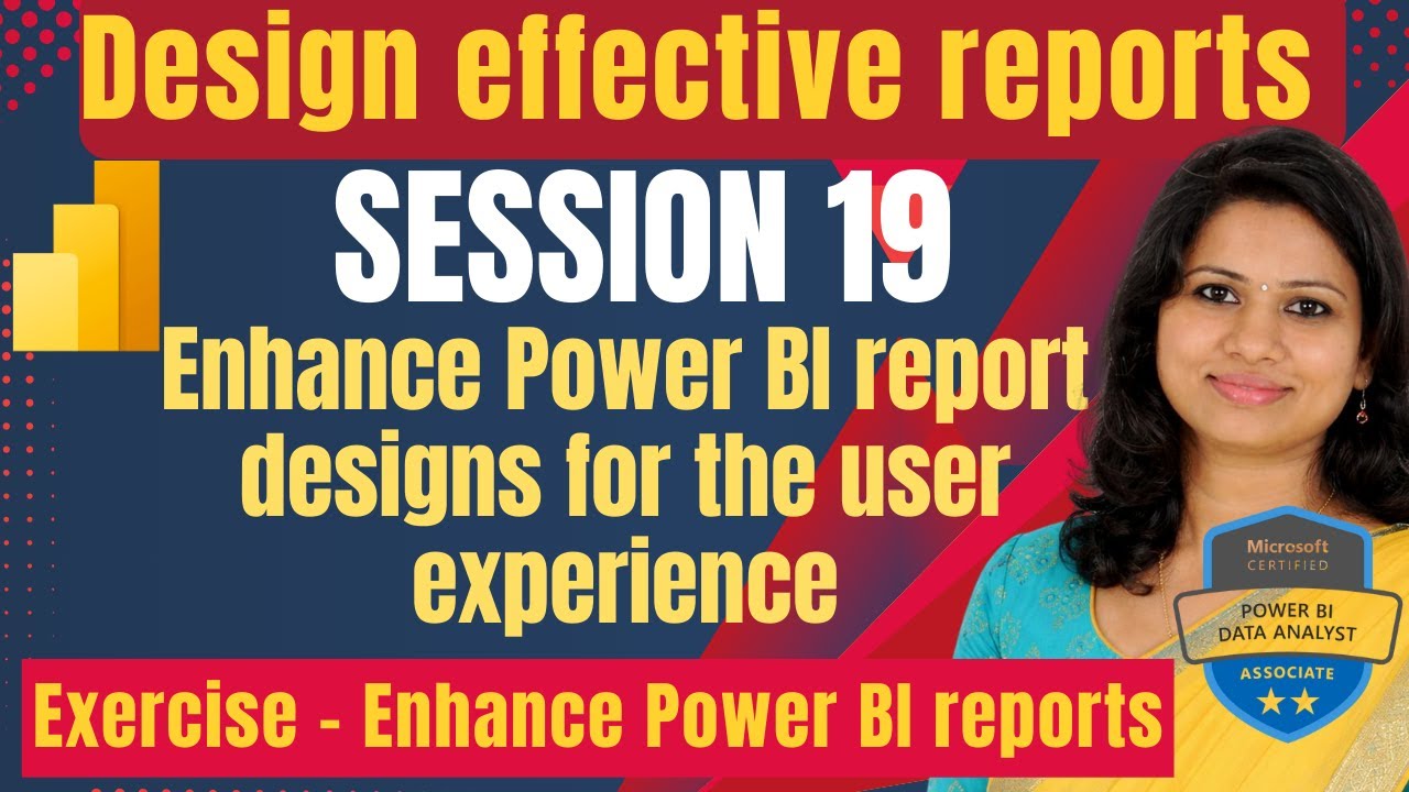 Курс обучения Power BI PL-300 | Улучшение дизайна отчетов для повышения удобства использования | ...