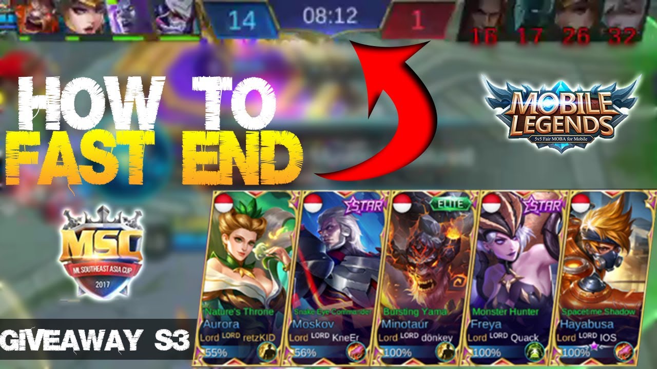 Mobile Legends - This Squad Teach How to Fast End the Game [MSC] + Giveaway S3