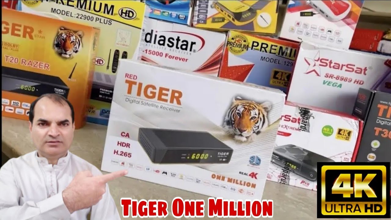 Red Tiger One Million Real 4K UHD Reciver Unboxing And Review