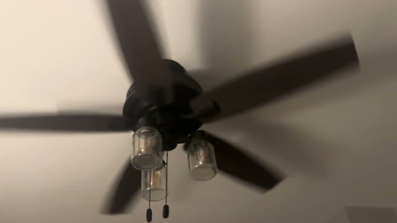 52” Inch Black Hunter Crown Canyon Ceiling Fan (1/2)