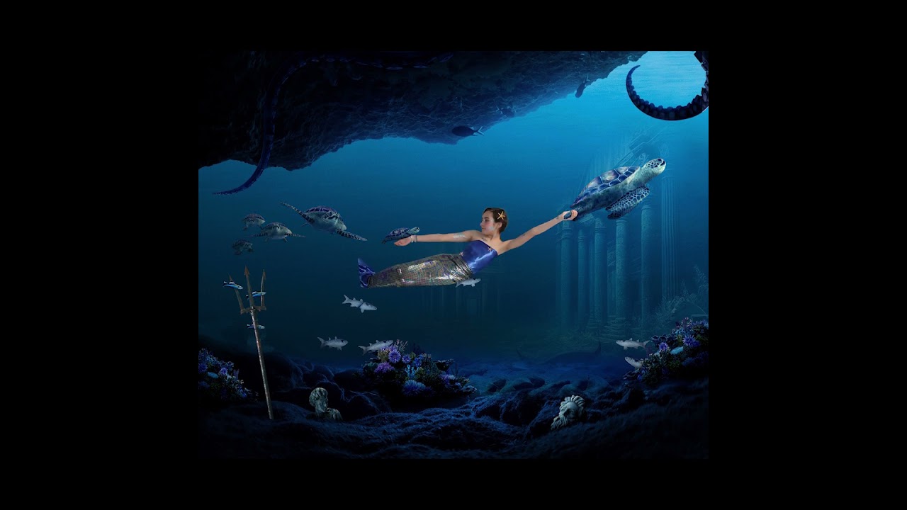 Greek Mermaid -- BEFORE & AFTER Photo Composite inspired by I hope to travel to Greece one day!