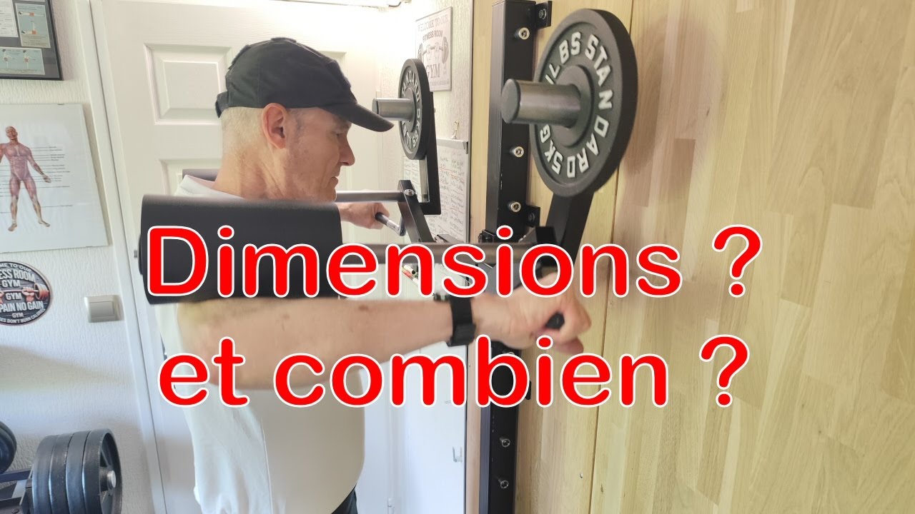 Dimensions et prix Machine murale épaules elevation latérale
