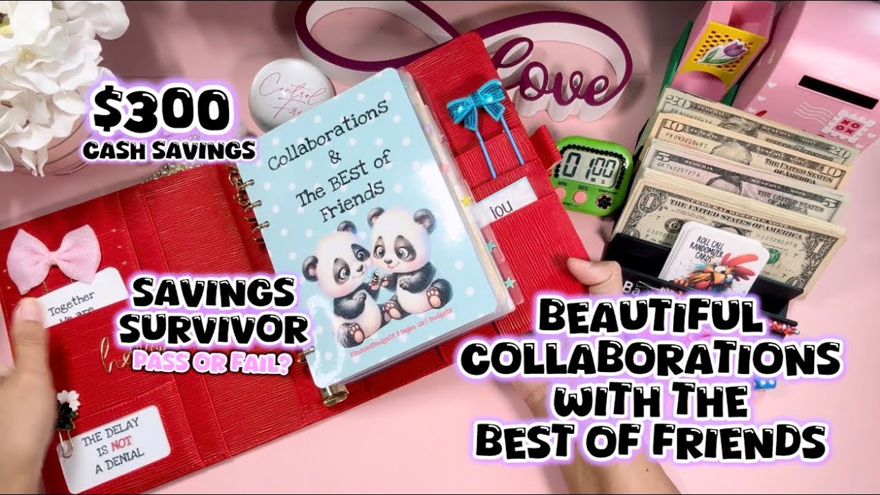 🌺🌟 Fabulous Collaborations & Best Friend Challenges 🌟🌺 $300 Cash Stuffing Savings #financialfreedom