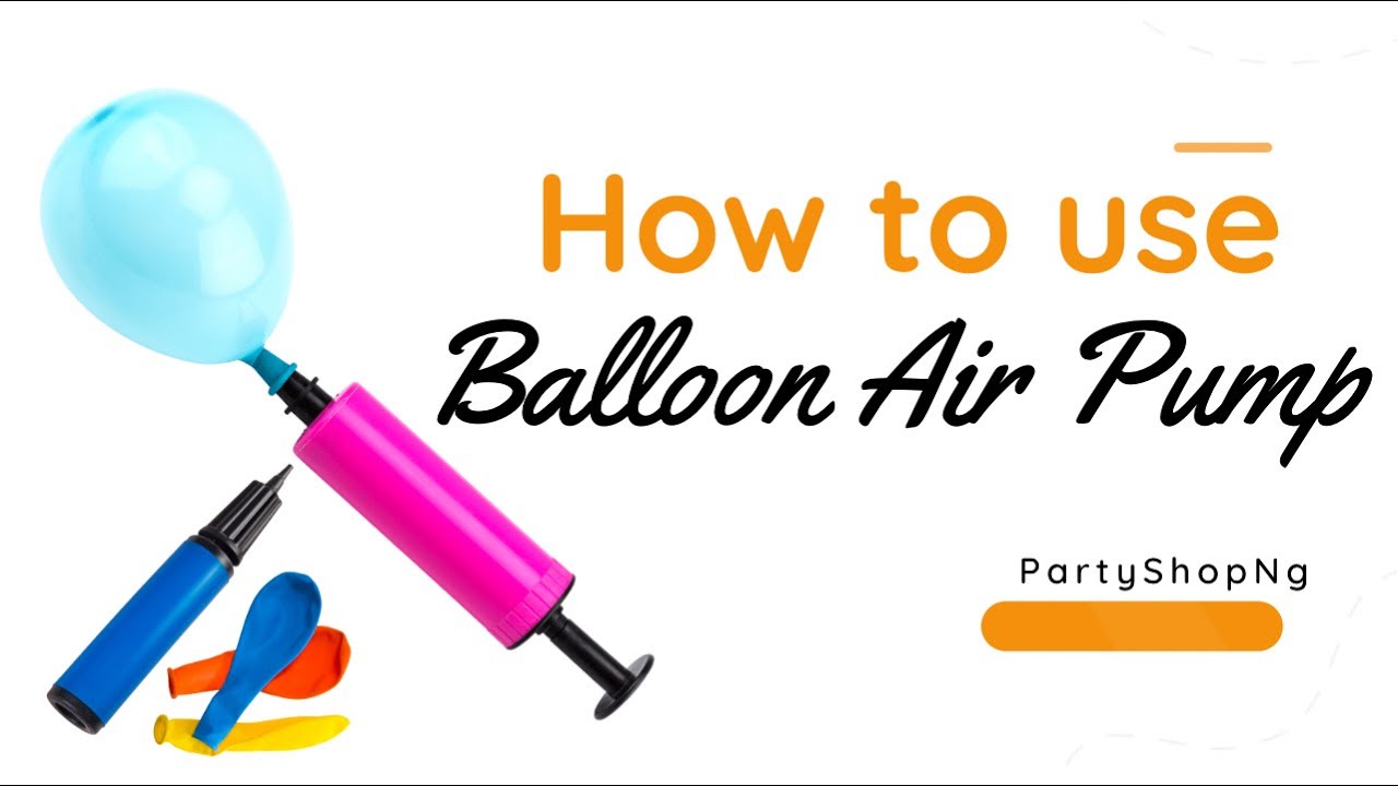 BALLOON PUMP || How to use balloon air pump.