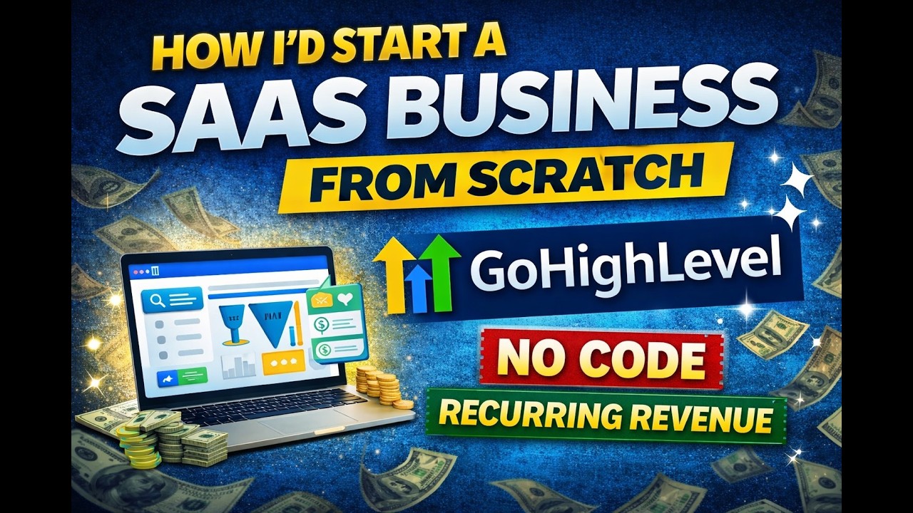 How I’d Start a SaaS Business From Scratch With GoHighLevel (Step-By-Step)
