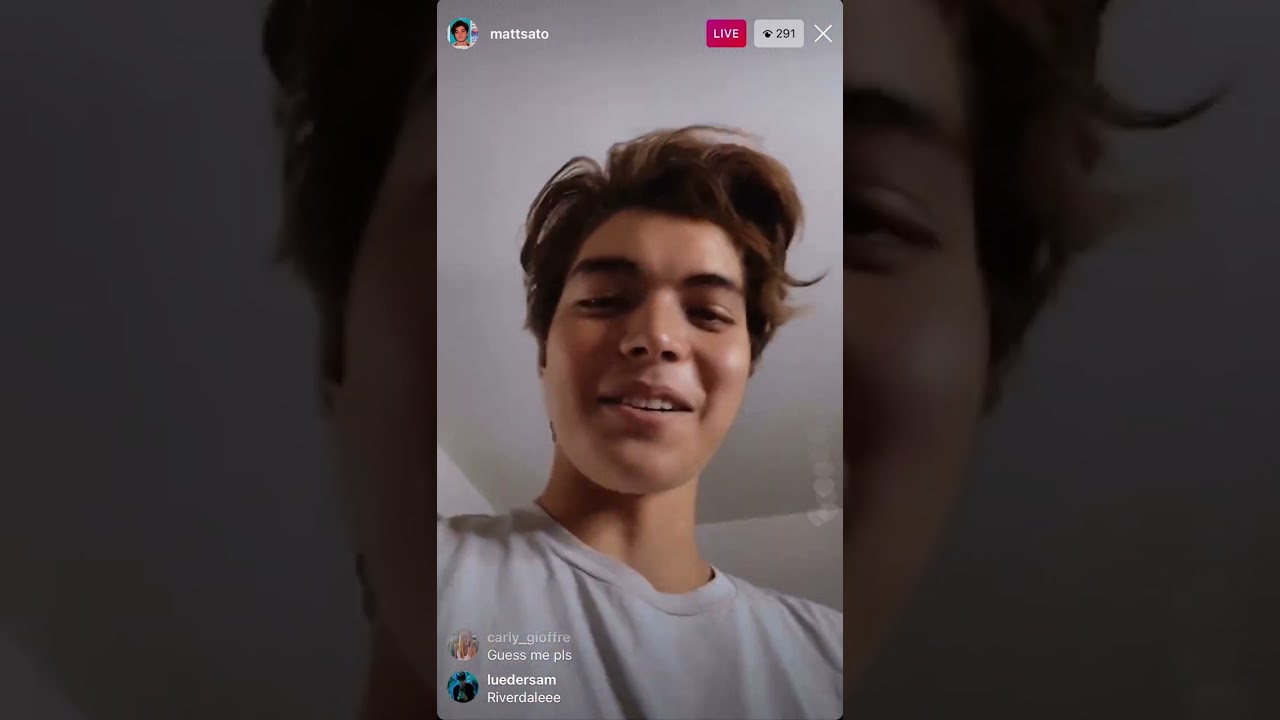 Matt sato ig live august 9 2020